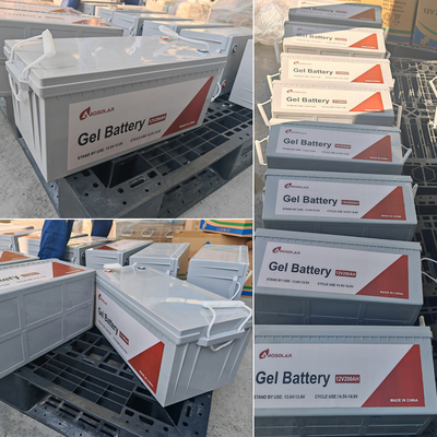 Vida útil del ciclo 3000 GEL Batería de plomo ácido 12V 100AH para el sistema de almacenamiento solar de ciclo profundo