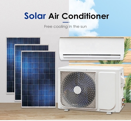 Aire acondicionado híbrido de invertidor solar ac dc para el hogar capacidad de refrigeración 9000btu conjunto completo
