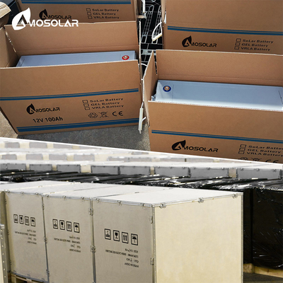 Batería de gel de 12V 250Ah para sistema solar con vida útil de ciclo de 1500 veces y OEM / ODM aceptado