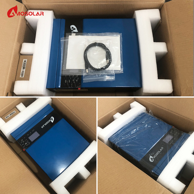 OEM soportado Amosolar 5kw 48v Sistema solar fuera de la red con Wifi y cargador Mppt 13KG