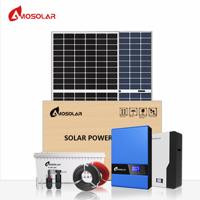 OEM soportado Amosolar 5kw 48v Sistema solar fuera de la red con Wifi y cargador Mppt 13KG