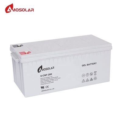 3000 Vida útil de la batería solar Amosolar GEL 12V 100Ah para electrónica de consumo