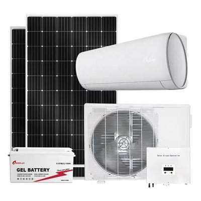 DC AC DUAL POWER 9000 BTU Amosolar Residencial Aire acondicionado solar con panel solar de refrigeración libre en el sol