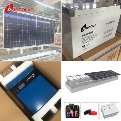 Kit de sistema personalizado de energía solar de 1kw 3kw 5kw para la función de soporte de energía