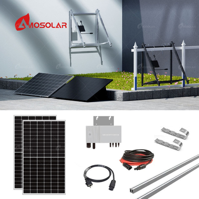 Sistema de apoyo de paneles solares MPPT para balcón Amosolar en la red híbrida 800w 1000w 1200w
