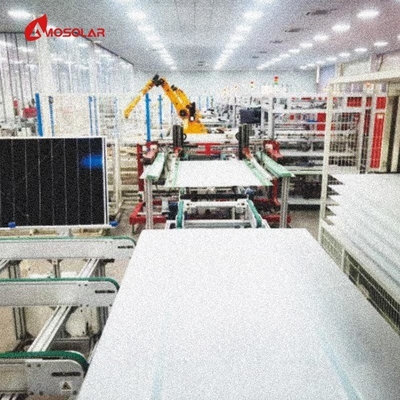 Cuadro de aleación de aluminio anodizado 410W Paneles solares con barniz Modulo PV para paneles solares de techo
