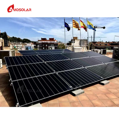 Cuadro de aleación de aluminio anodizado 410W Paneles solares con barniz Modulo PV para paneles solares de techo