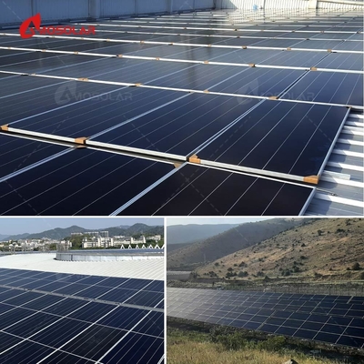 Cuadro de aleación de aluminio anodizado 410W Paneles solares con barniz Modulo PV para paneles solares de techo