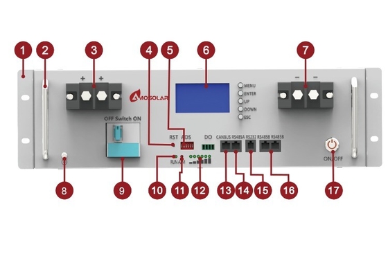 48V 200AH LiFePO4 Batería LFP Batería 10kwh Power Wall para el sistema solar fuera de la red