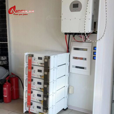 Batería de litio de 48 V montada en rack Amosolar de 100Ah/200Ah para el rendimiento del sistema fotovoltaico solar