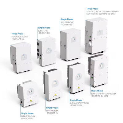 Invertidor solar híbrido Deye de 3 fases 6KW 8kw 10kw 12kw Batería de iones de litio 30.5 Peso