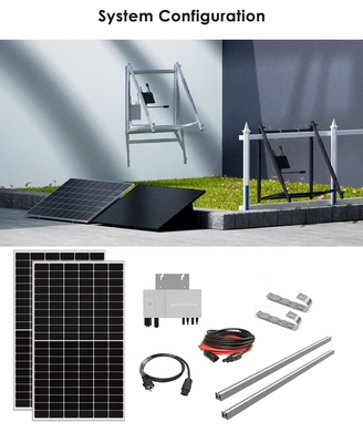 Amosolar Solar Europe Almacén 600W 800W Balcón Sistema de paneles solares Integración del sistema