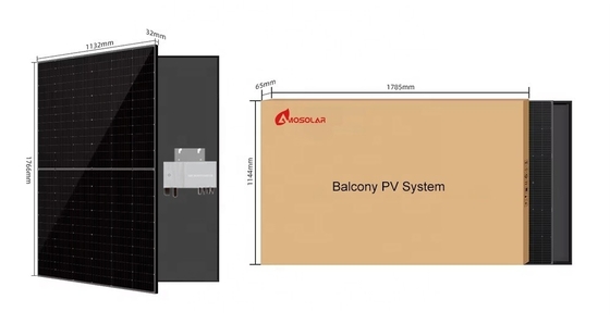 Amosolar Solar Europe Almacén 600W 800W Balcón Sistema de paneles solares Integración del sistema