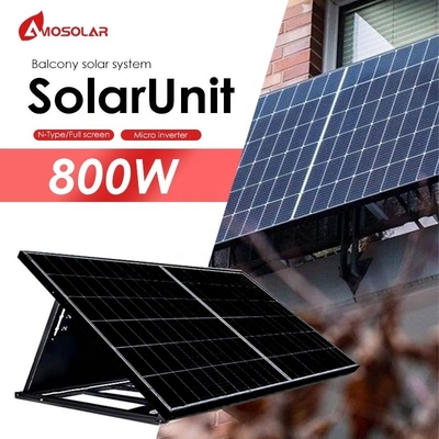 MPPT Controlador Amosolar 1000W 600W 800W Unidad solar para el hogar en el balcón de la red Kit de sistema solar fotovoltaico