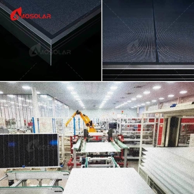 Amosolar 0BB 182mm 420W 435W 440W 570W Europa Paneles solares con tejas para el sistema doméstico