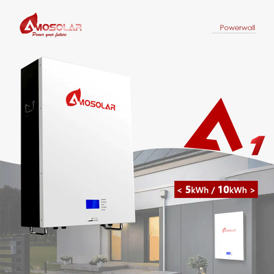 Amosolar 10kwh 5kwh 48v 100ah 200ah Batería solar de litio para almacenamiento a temperatura ambiente