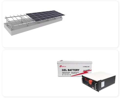 Batería de iones de litio de 1-50KW Amosolar híbrido de red solar para el hogar