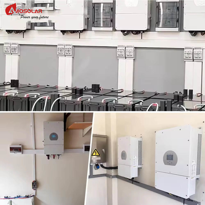 Kit de sistema de energía solar híbrida para el hogar de 6kw con 3kw de red encendida y apagada y almacenamiento de energía eólica de 30kw