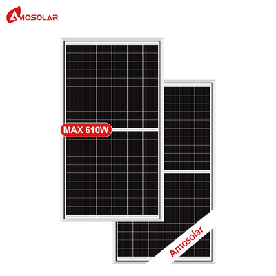 Caja de unión IP68 Amosolar 120 células solares 580w 585w 595w 600w 610w Panel solar