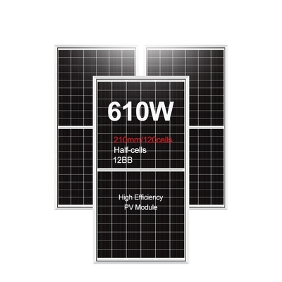Amosolar paneles solares de alta eficiencia energética 595w 600w 605w Opción de montaje en tierra