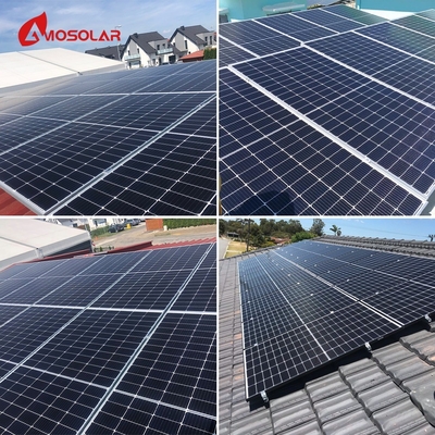 MPPT controlador Amosolar 5kw 10kw Sistema de paneles solares híbridos con batería recargable