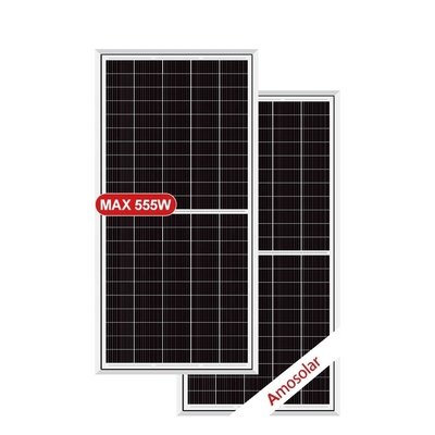 Amosolar Mono 535w-555w paneles solares con 182 mm PERC semicelulas aceptando pedidos OEM