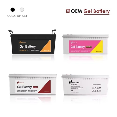 Batería solar recargable de ciclo profundo con 12V100AH GEL Batería de plomo ácido
