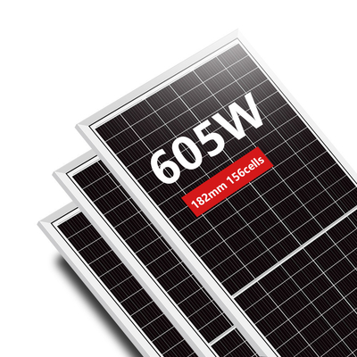 Celdas solares mono IP68 Conjunción nominal de caja 575w 605w Watt módulo fotovoltaico panel solar de media célula