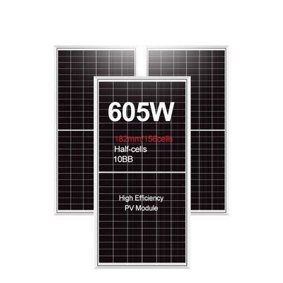 Amosolar semicelulares PERC Panel solar de grado A 590 Watt 595 Watt 600 Watt para pedidos OEM