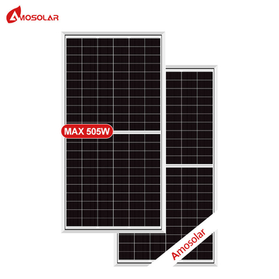 Amosolar Mono Medio 182mm 480W 485W 490W 495W 500W 505W Un grado 132 células módulo de paneles solares