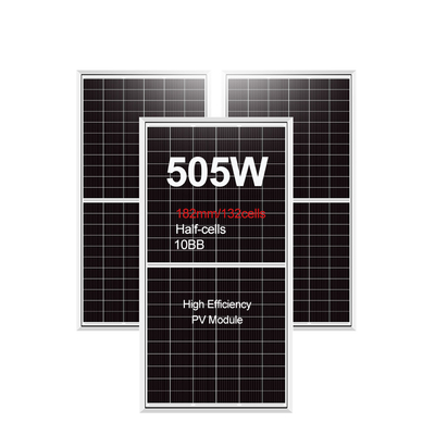 Grado A de la célula solar Amosolar Mono 490w 500w 505w Panel de energía solar para el sistema de energía solar