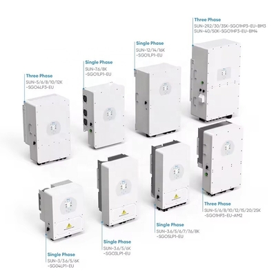Inversor híbrido de energía solar Sun-6k-sg05lp1-eu y Sun-12k-sg04lp3-eu Apto para el hogar