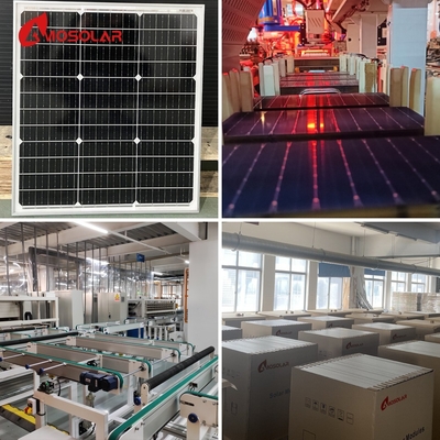 Panel solar monocristalino de tamaño pequeño 20W 30W 40W 50W 55W 60W con caja de unión IP67