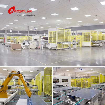 Modulo fotovoltaico solar mono de tipo N de media célula de 182 mm 570W 580W 590W con caja de unión IP68