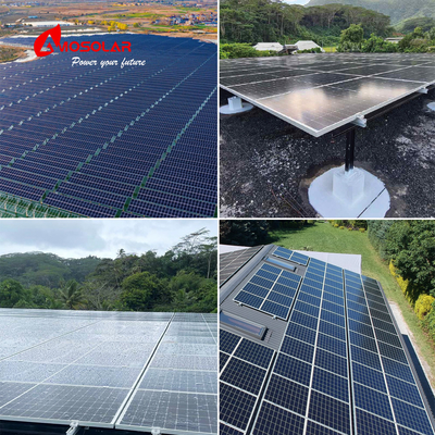 Modulo fotovoltaico solar mono de tipo N de media célula de 182 mm 570W 580W 590W con caja de unión IP68