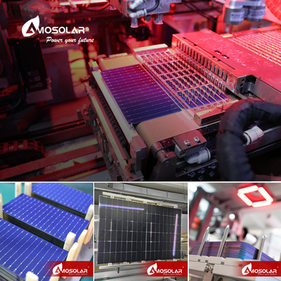 IP68 Caja de unión 570W 580W 590W Paneles solares de tipo N con 144 celdas y medias celdas de 182 mm