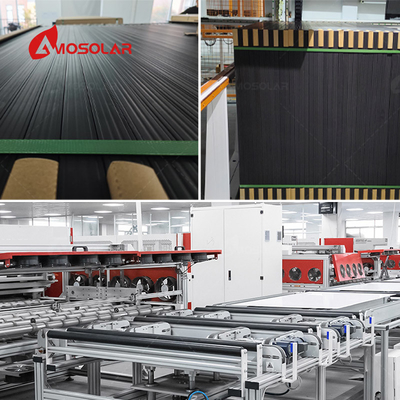 300 mm / 300 mm longitud del cable negro mono N tipo Topcon paneles solares 565w 580w con 144