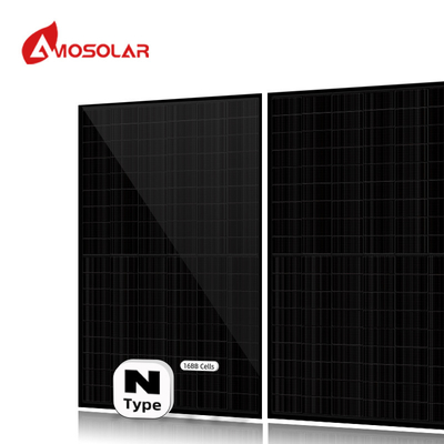 Medias celdas mono 550w 575W 580W 590W paneles solares de tipo N para techo y caja de unión IP68
