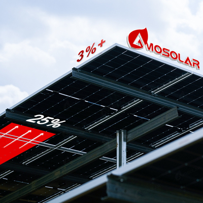 Sistema de energía solar Amosolar tipo N Medio corte 565w 570w 580w 585w 590w Paneles solares mono