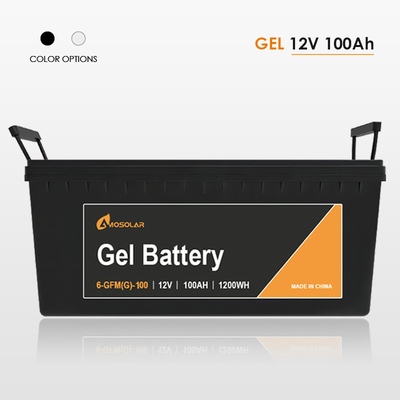 Batería de gel amosolar 12V 24V 50Ah 100Ah 150Ah 200Ah 250Ah para el sistema de almacenamiento solar
