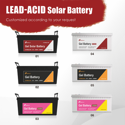 Amosolar 12V 100Ah Batería de plomo ácido Durable y estable para el sistema de almacenamiento solar