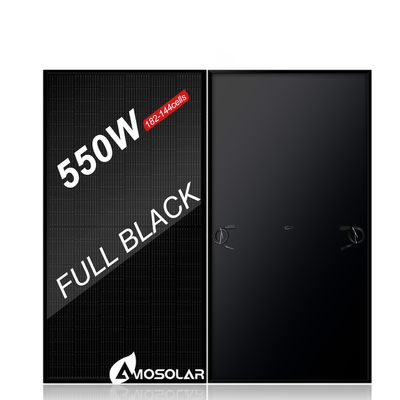 Amosolar All Black Mono Panel Solar 410w 420w 430w 550w con el certificado CE TUV Inmetro