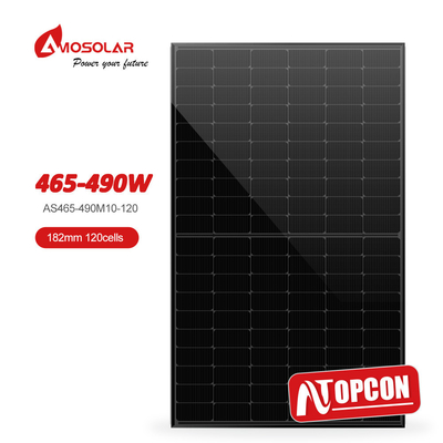 Cuadro de aleación de aluminio anodizado 182mmx182mm 120 Células semicélulas Mono N tipo paneles solares