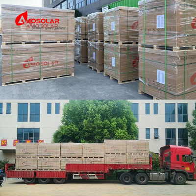 Cuadro de aleación de aluminio anodizado 182mmx182mm 120 Células semicélulas Mono N tipo paneles solares