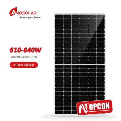 Paneles solares TOPCON monocristalinos de tipo N 610W 620W 630W 640W para el sistema de energía solar