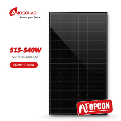 Panel solar de grado A Modulos solares fotovoltaicos mono de 182 mm para electricidad doméstica N-TIPO 515W 540W