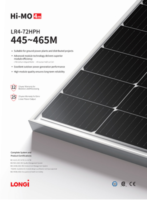 Panel solar de 600W 550W 450W 660W 700W con 25