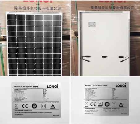 Longi HiMO 7 Panel solar de doble cristal 610w 620w 585w 595w 605w para el sistema de energía solar