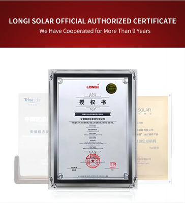 Longi HiMO 7 Panel solar de doble cristal 610w 620w 585w 595w 605w para el sistema de energía solar