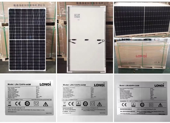 Modulos fotovoltaicos Longi Hi-Mo6 Mono de 420w 410w 585w 590w para el sistema de configuración de paneles solares